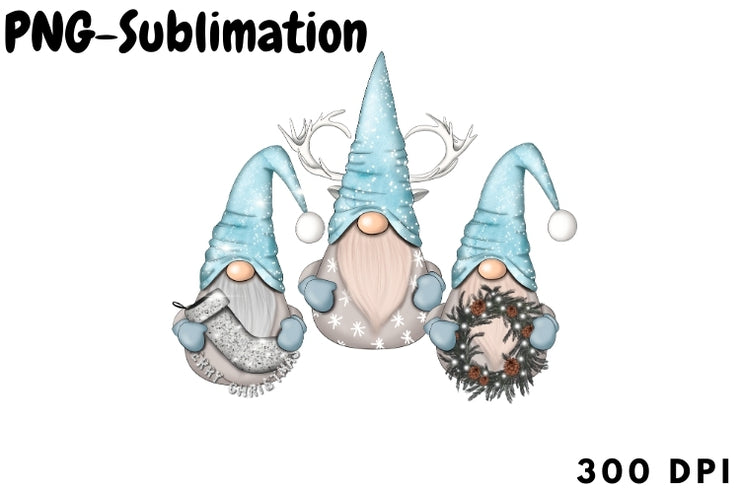 Nordic Gnomes Sublimation Design