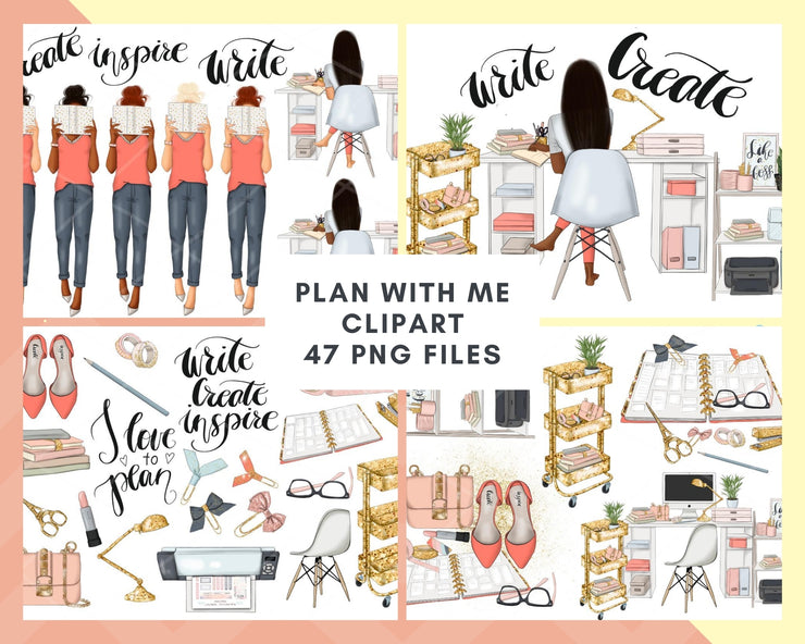Plan With Me Clipart