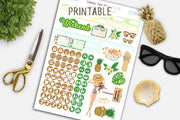Summer Weekly Printable kit for Life Planner Erin Condren