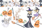 Happy Halloween Hand-Painted Illustrations