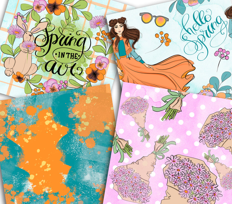 Happy Spring Paper Pack