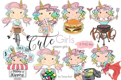 Planner Girls Unicorn Stickers
