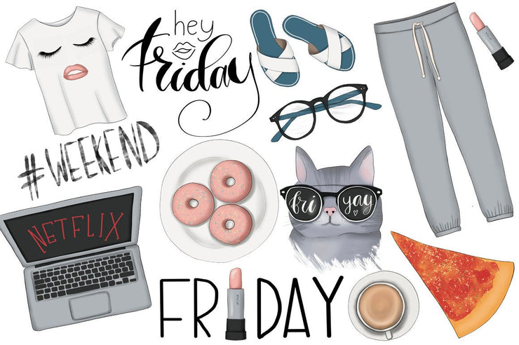 Hello Weekend Clipart