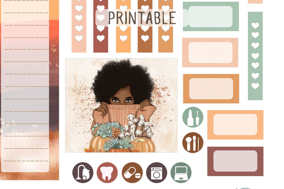 Black Girl Magic Digital Planner Stickers [DOWNLOAD]