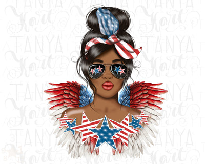 African American | 4th Of July Png | Sublimation Download