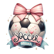 Sporty Mom Bundle, Retro Soccer Designs, Digital Download PNG, Coquette Soccer Mom, Sublimation Prints, Football Mama, Coquette Bow Design