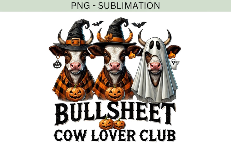 Bullsheet Png, Funny Halloween Cow, Highland Cow Pumpkin & Heifer Sublimation Design, Western Bullsheet Shirt for Spooky Season