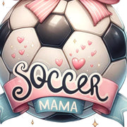 Coquette Soccer Mama PNG, Retro Soccer Shirt Designs & Game Day Sublimation, Digital Download for Soccer Mom Life