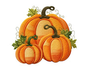 Fall Pumpkins Clip Art Bundle - Png Imitation Embroidery