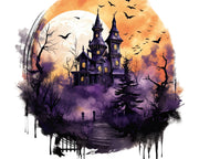 Halloween Clipart Witch Graphics, Circle Background