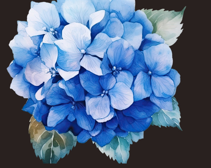 Watercolor Hydrangea Clipart, Floral Wedding Decorations Digital Download