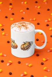 Skeleton Hands with Pumpkins Png Sublimation Design