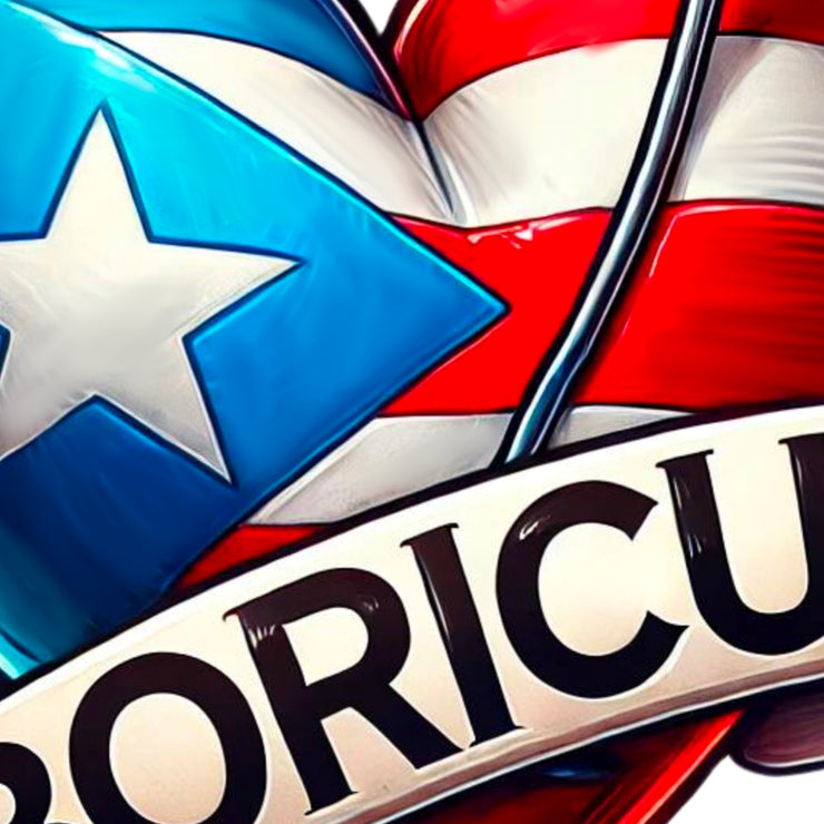 Puerto Rico Flag PNG | Boricua Printable Image for Latina T-Shirts, Sublimation, and Digital Download Designs