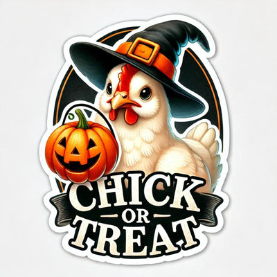 Chick or Treat Shirt Design for Chicken Lovers & Farm Animal Digital Download, Cute Chicken PNG, Sublimation for T-Shirts, Halloween Chicken