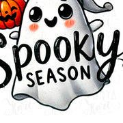 Adorable Spooky Ghost Sublimation Design for T-Shirt, Transparent PNG, Retro Ghost PNG for Unique Creations, Spooky Season, Digital Download