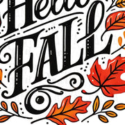 Hello Fall PNG - Digital Leaf Print for Card Making, Autumn Leaves Sublimation PNG, Transparent Designs for DIY Shirts, Fall Vibes Png