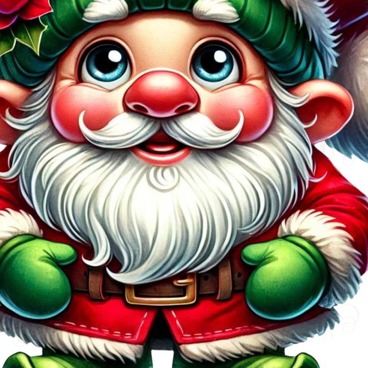 Gnome for Christmas PNG | Merry Christmas Transparent Design for Sublimation, Card Making & T-Shirts, Digital Crafting