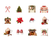 Winter Bucket List Activities | Christmas Digital Clipart Bundle