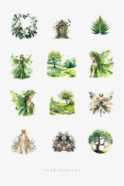 Cute Fairy Girl Printable Design | Flower Fairy
