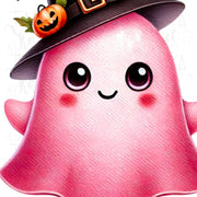 Cute Pink Ghost PNG, Funny Halloween Ghost Design for T-Shirt Sublimation, Spooky Vibes Digital Download, Halloween Printable Art