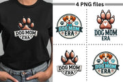 Dog Mom Era PNG, Retro Mother's Day Gift, Digital Print, Dog Paw Sublimation Design, Cute Dog Owner Gift, Instant Download, Transparent