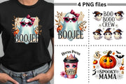 Halloween Quotes Printable Bundle, Boojee PNG for Sublimation, Print on Demand, Hocus Pocus PNG, Spooky Mama, Boo Crew Digital Downloads