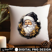 Christmas PNG Designs - Santa Claus Face Sublimation Designs