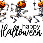 Dancing Skeleton PNG, Fun Halloween Shirt Design, Pumpkin Head Skeleton, Digital Crafting, Sublimation Design, Halloween PNG Download