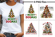 Merry Dogmas & Catmas PNG, Funny Pet Christmas PNG Set, Festive Animal PNG Bundle, Christmas Sublimation Designs, Holiday Digital Prints