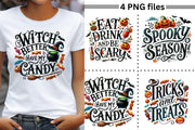 Spooky Season Bundle: Cute Halloween Quotes PNG for Sublimation Design, Digital Downloads, Halloween Shirt, Print on Demand, Digital Files