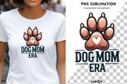 Dog Mama Era Print, PNG Sublimation, Paw Print Sweater Design, Dog Lover Shirts, Funny Dog Quote Digital Download, Digital Craft