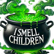 I Smell Children PNG, Funny Halloween Cauldron Design for T-Shirt Sublimation, Spooky Vibes Digital Download, Halloween DTF Transfer