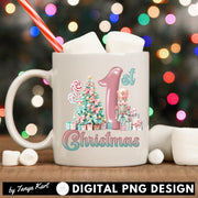 Pastel Christmas, My First Christmas Sublimation Design