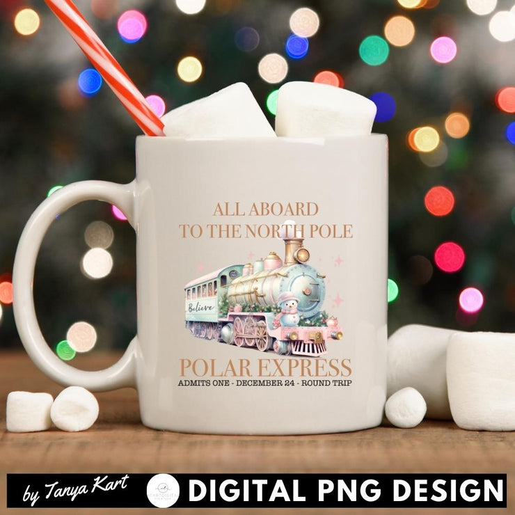 Polar Express Train Image for Merry Christmas Decor