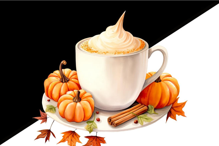 Tis The Season Fall Pumpkin Spice Latte - Warm Cozy Autumn