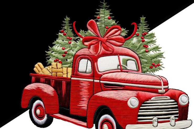 Holiday Truck Art Sublimation Graphics