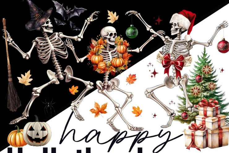 Happy Hallothanksmas PNG Digital Download for Sublimation Designs