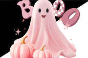 Cute Funny Pink Halloween Ghost Png Design