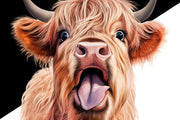 Funny Moody Cow Sublimation Design | Digital Download for Printable Graphic Art