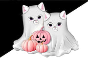 Ghost Kitten PNG Sublimation Designs for Spooky Season