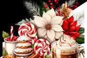 Holiday Christmas Scene PNG for Sublimation Design