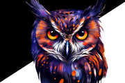 Purple Owl PNG Sublimation Instant Download