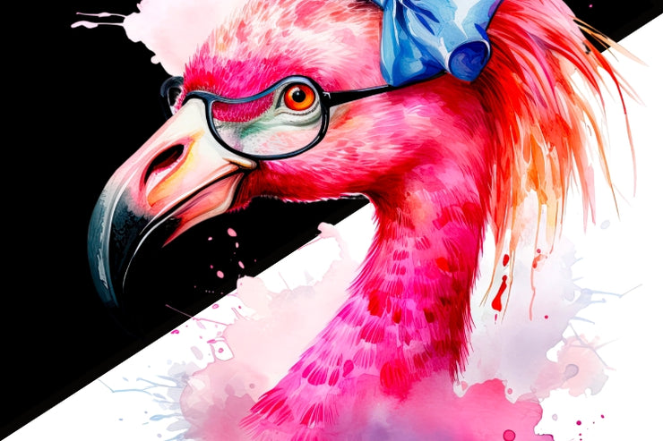 Tropical Pink Flamingo Digital Prints - Summer PNG Designs - Fun Flamingo Party