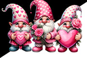 Gnome Sublimation Designs, Valentine Gnome Printable Art