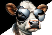 Cow in Glasses | Farm Animals PNG | Country