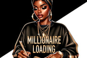 Melanin Millionaire, Girl Boss Planner Icon, Inspirational