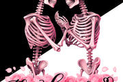 Skeleton Lovers, Valentine Couple PNG, Instant Download