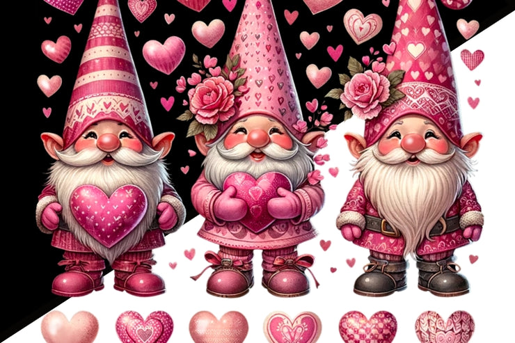 Gnome Valentine PNG Digital Download