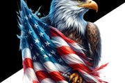 Patriotic Eagle Sublimation Design, 4th of July Digital Art