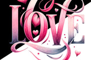 Pink Love Sublimation Download